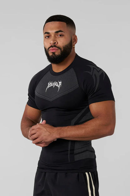 Men's Compression Training T-Shirt - Tribal Print