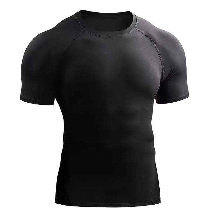 KOVYQ Men's Compression Training Tee | Quick-Dry Sport Shirt