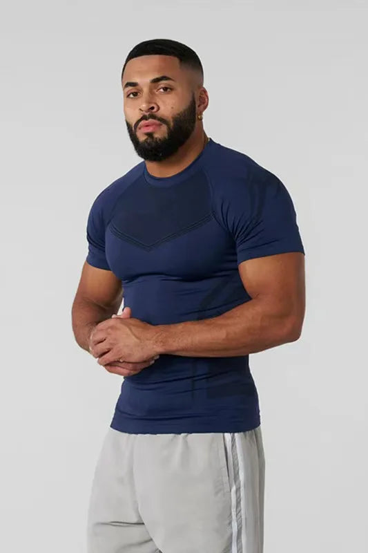 Men's Compression Training T-Shirt - Tribal Print