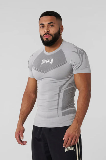 Men's Compression Training T-Shirt - Tribal Print