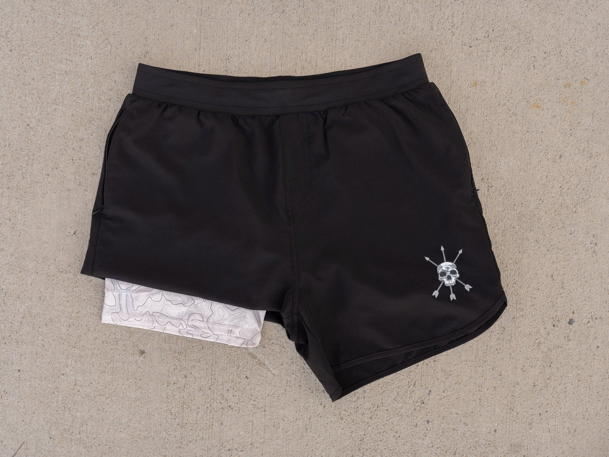Alpha Country Hybrid Training Shorts – Black