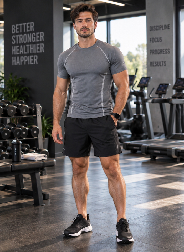 Men's Compression Training Tee | Quick-Dry Sport Shirt
