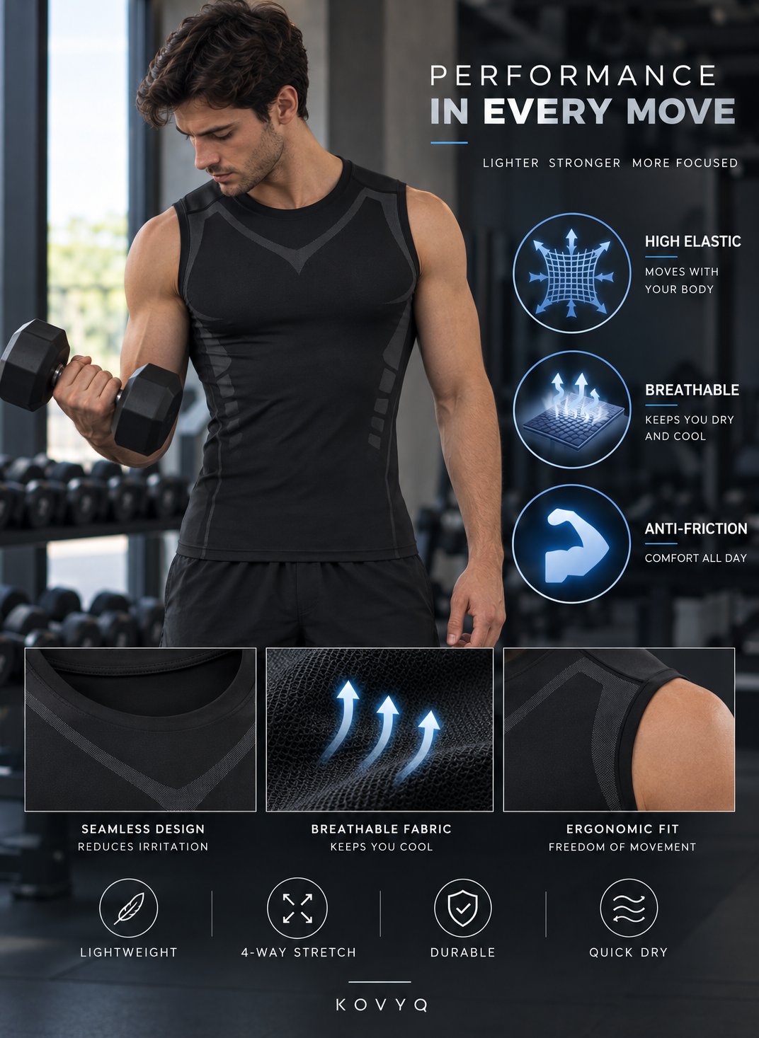 Men's Graphic Quick-Dry Training Tank
