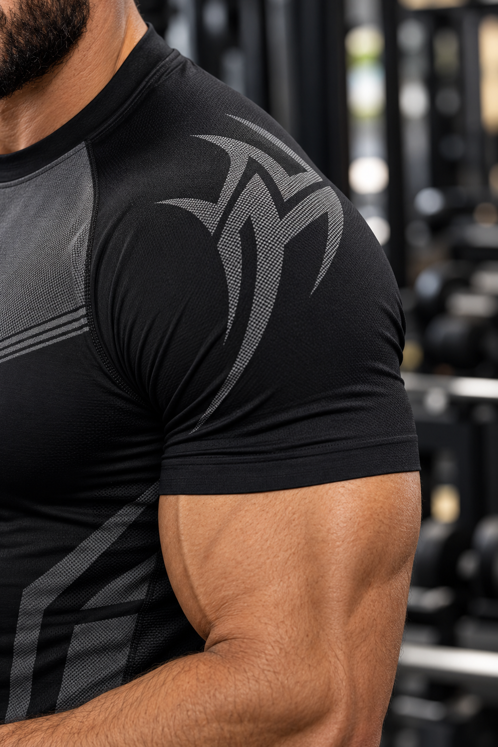 Men's Compression Training T-Shirt - Tribal Print