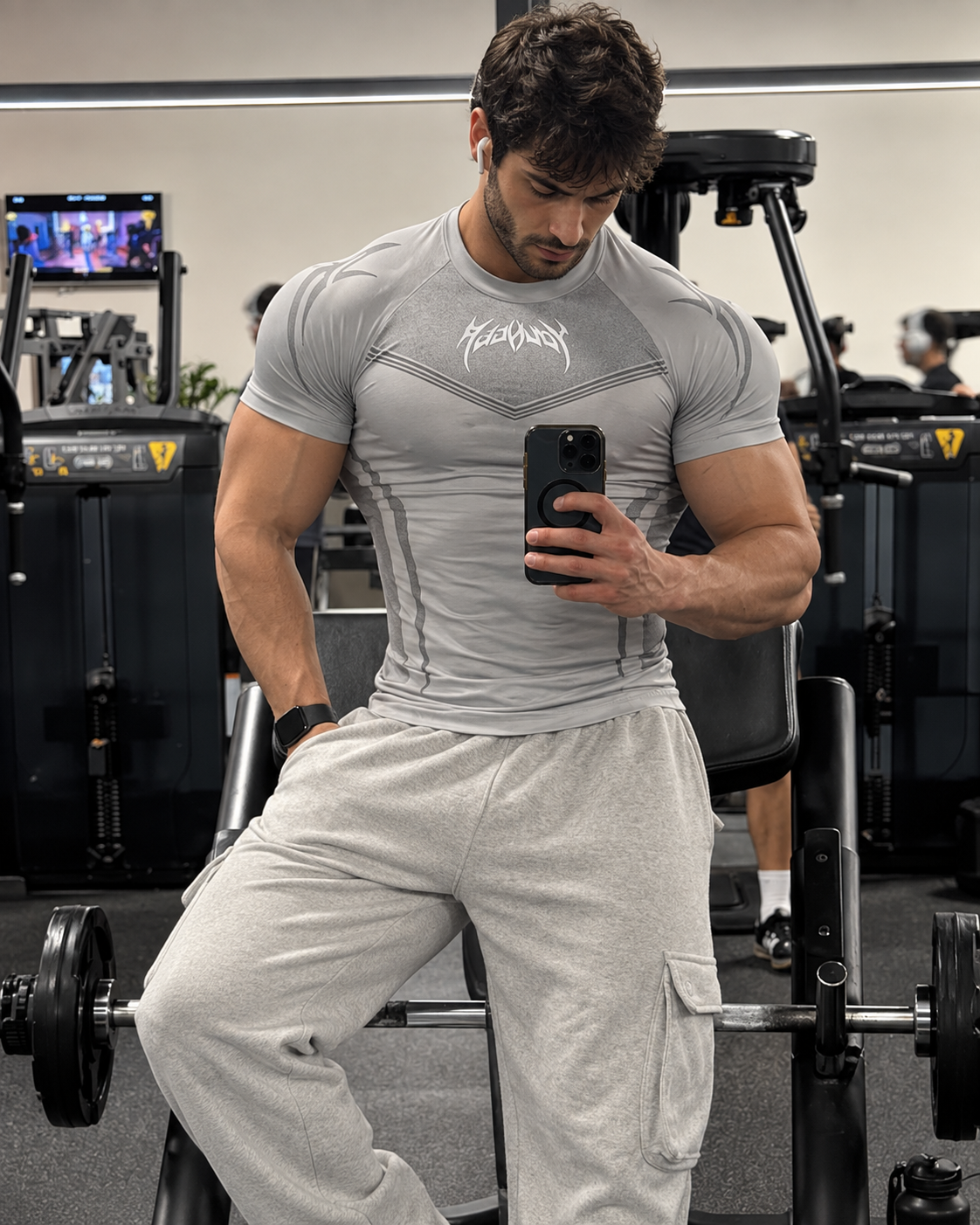 Men's Compression Training T-Shirt - Tribal Print