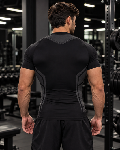 Men's Compression Training T-Shirt - Tribal Print